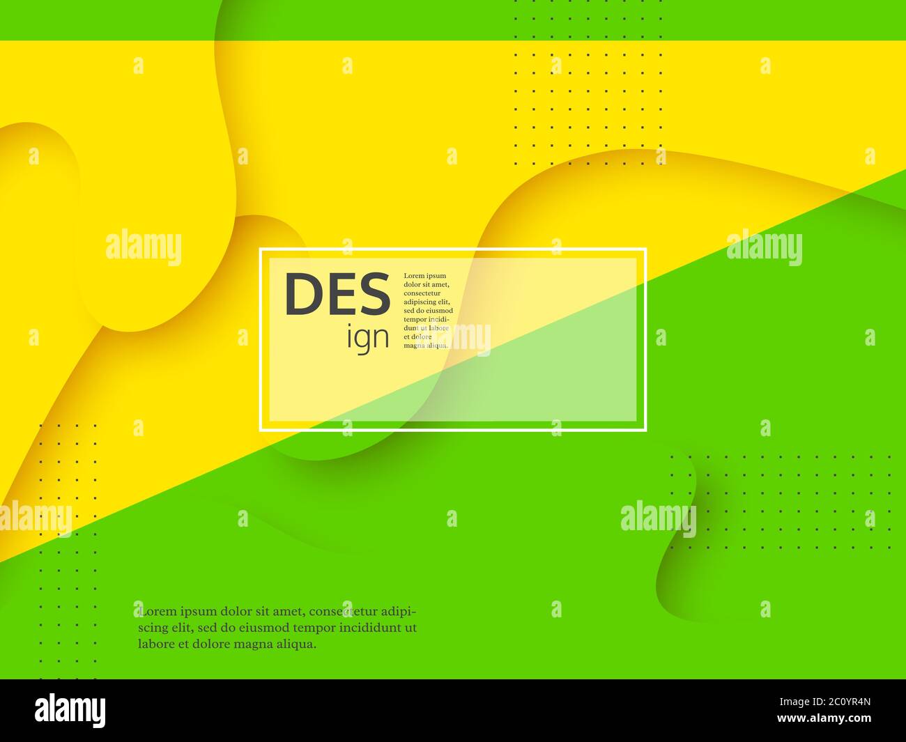 Liquid abstract yellow and green background Stock Vector Image & Art ...