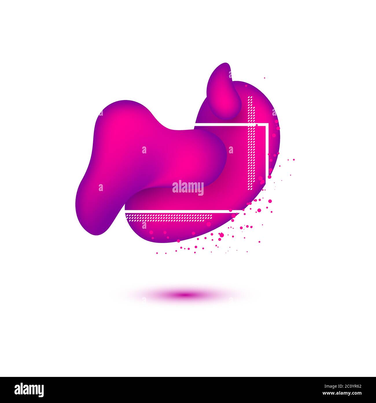 Geometric flowing liquid shapes Stock Vector