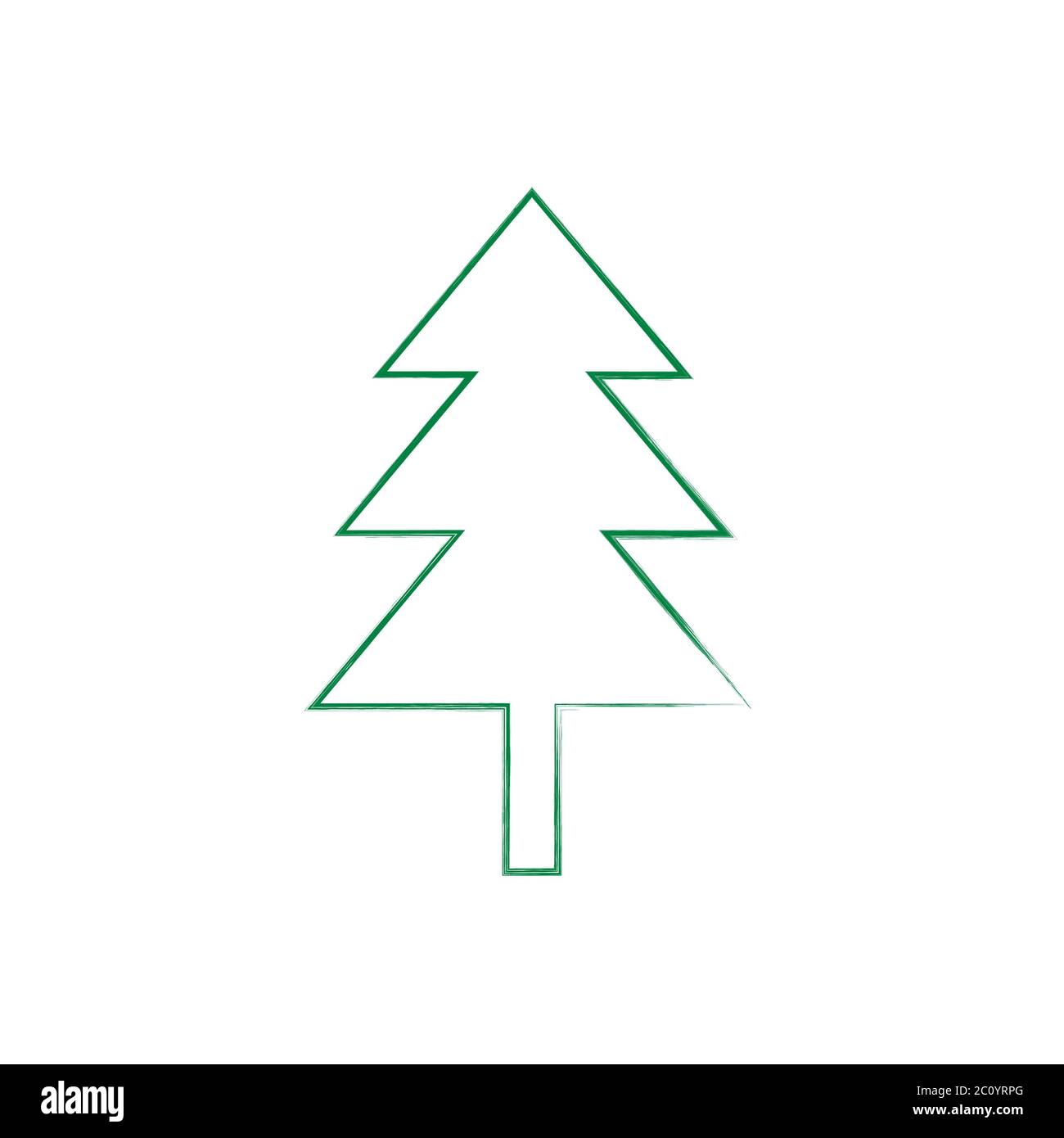 Christmas tree grunge silhouette Stock Photo - Alamy