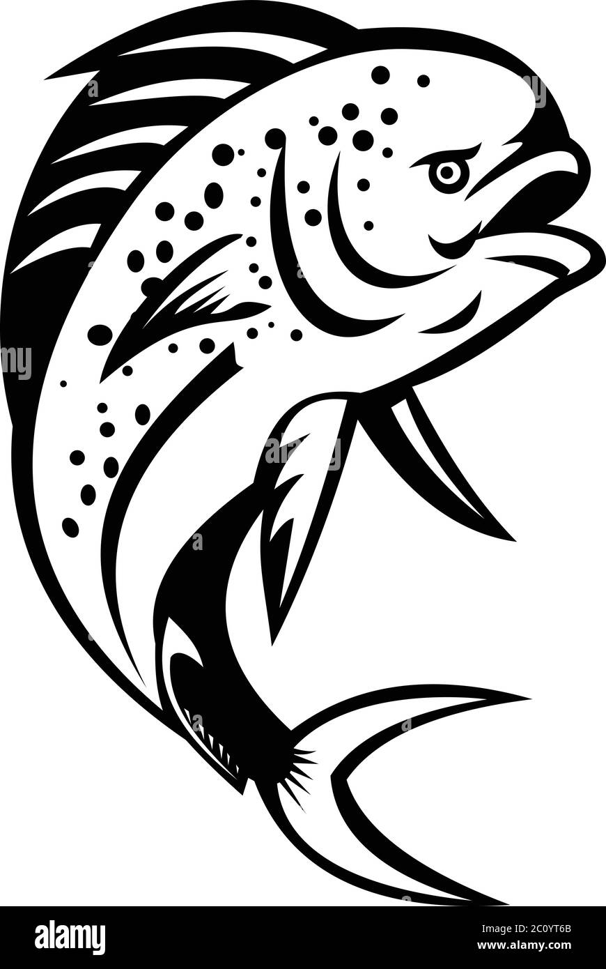 Pompano Dolphinfish Jumping Up With Fishing Boat in Background Retro Svg-Pompano SVG-Pompano Dolphinfish Jumping Cut File-DXF-jpg-png