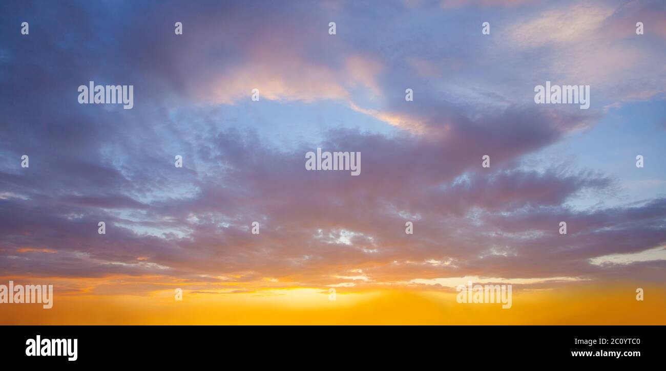 Beautiful sunset sky clouds background Stock Photo - Alamy