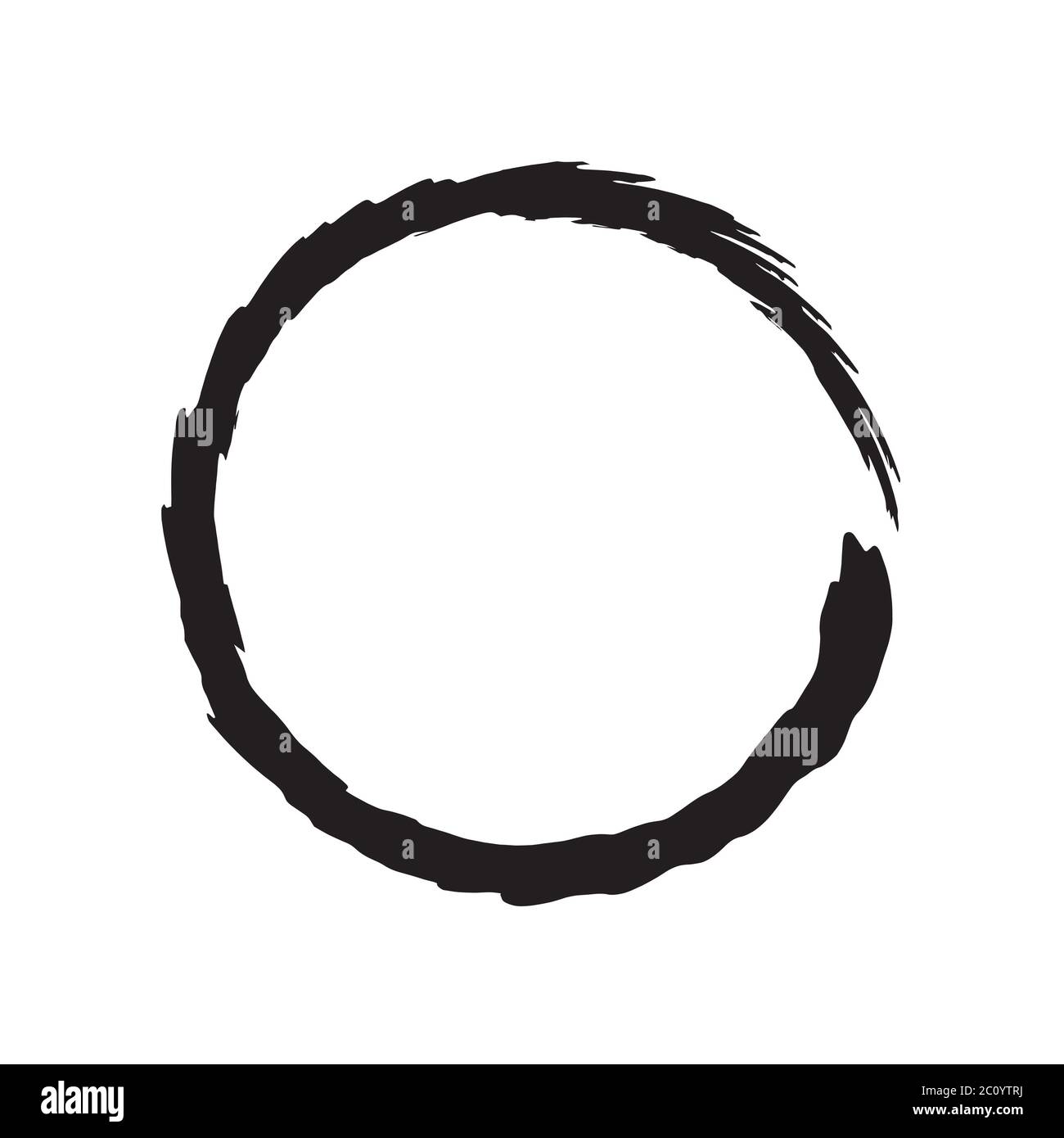 circle shape vector black grunge background Stock Photo