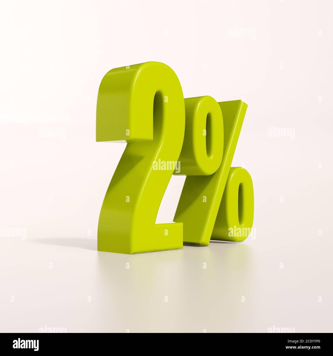 Percentage sign, 2 percent Stock Photo - Alamy