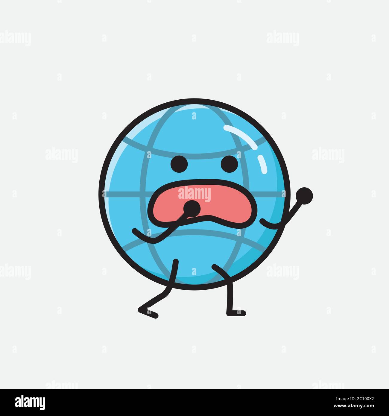 World planet earth kawaii character Royalty Free Vector