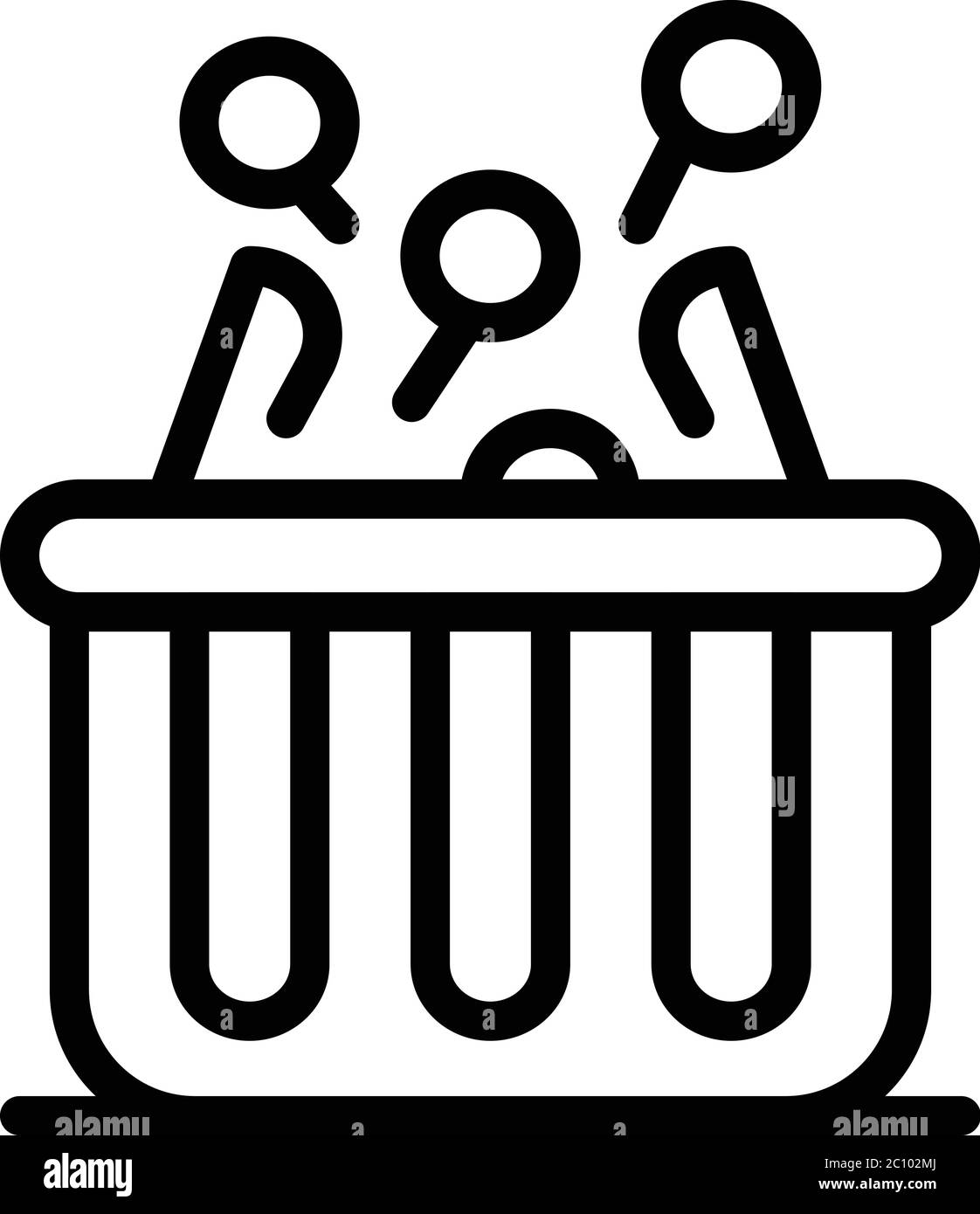 Creative marketing box icon, outline style Stock Vector Image & Art - Alamy