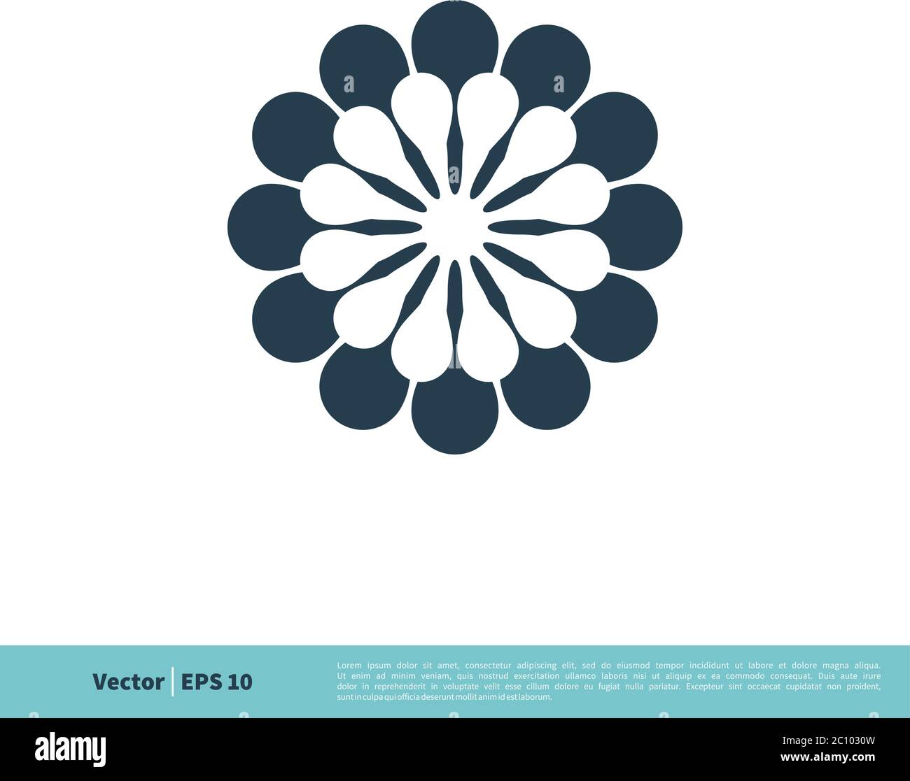 Ornamental Flower Icon Vector Logo Template Illustration Design. Vector ...