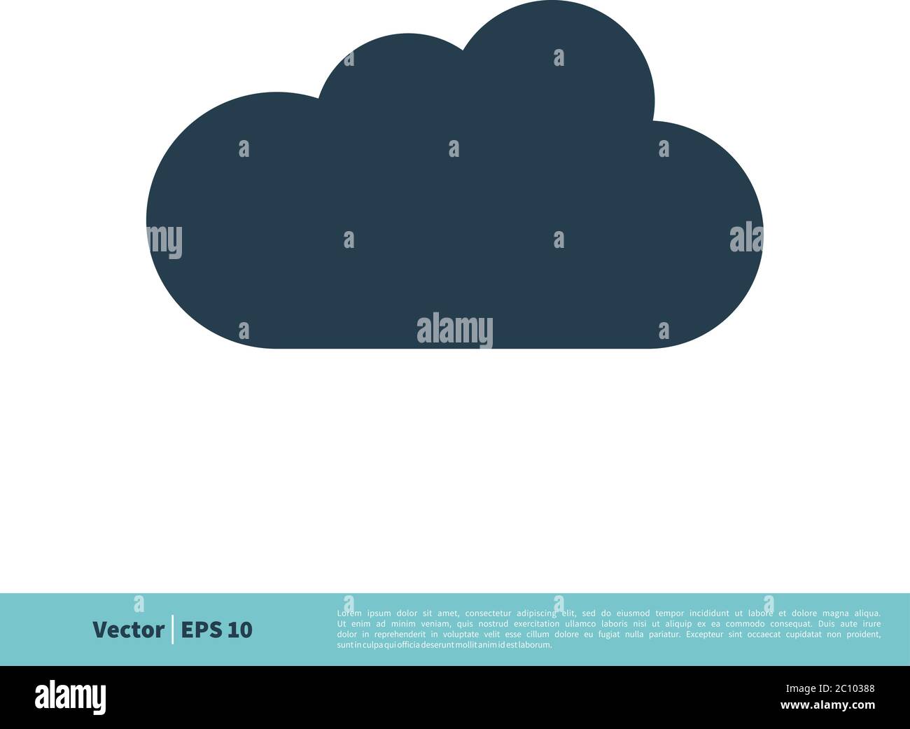 Cloud Icon Vector Logo Template Illustration Design. Vector EPS 10 ...