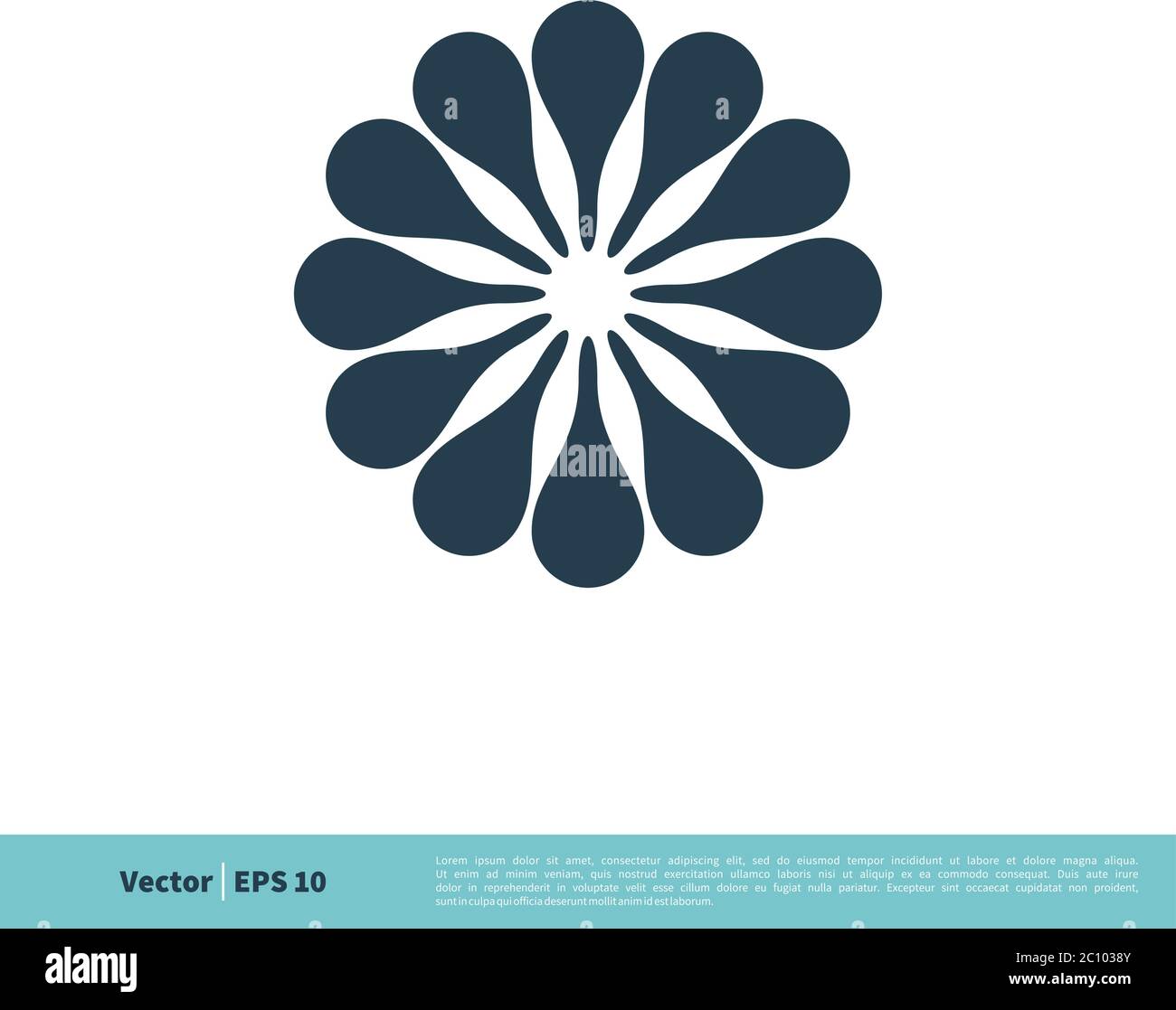 Ornamental Flower Icon Vector Logo Template Illustration Design. Vector ...