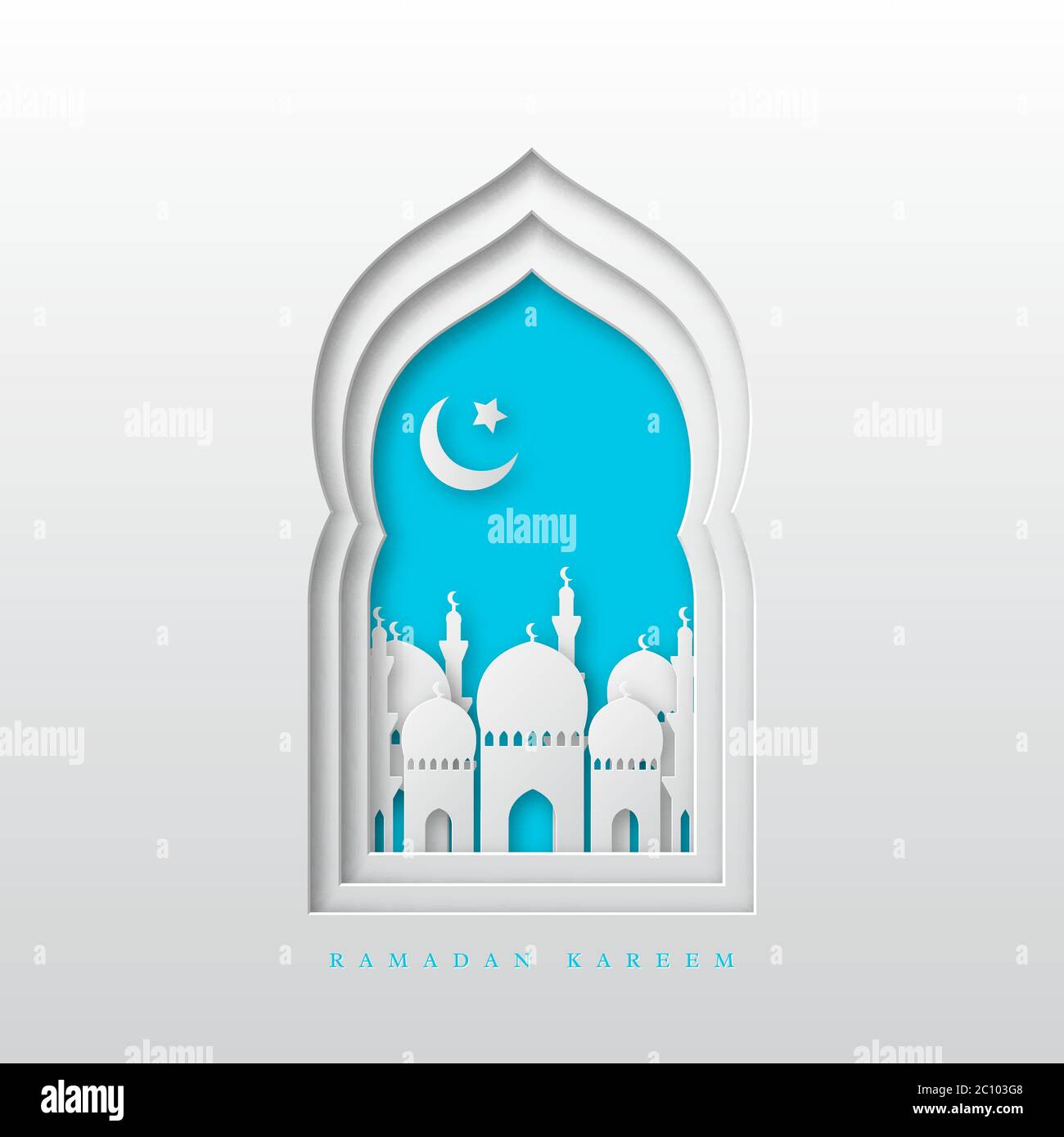 Ramadan Kareem greeting background Stock Vector Image & Art - Alamy