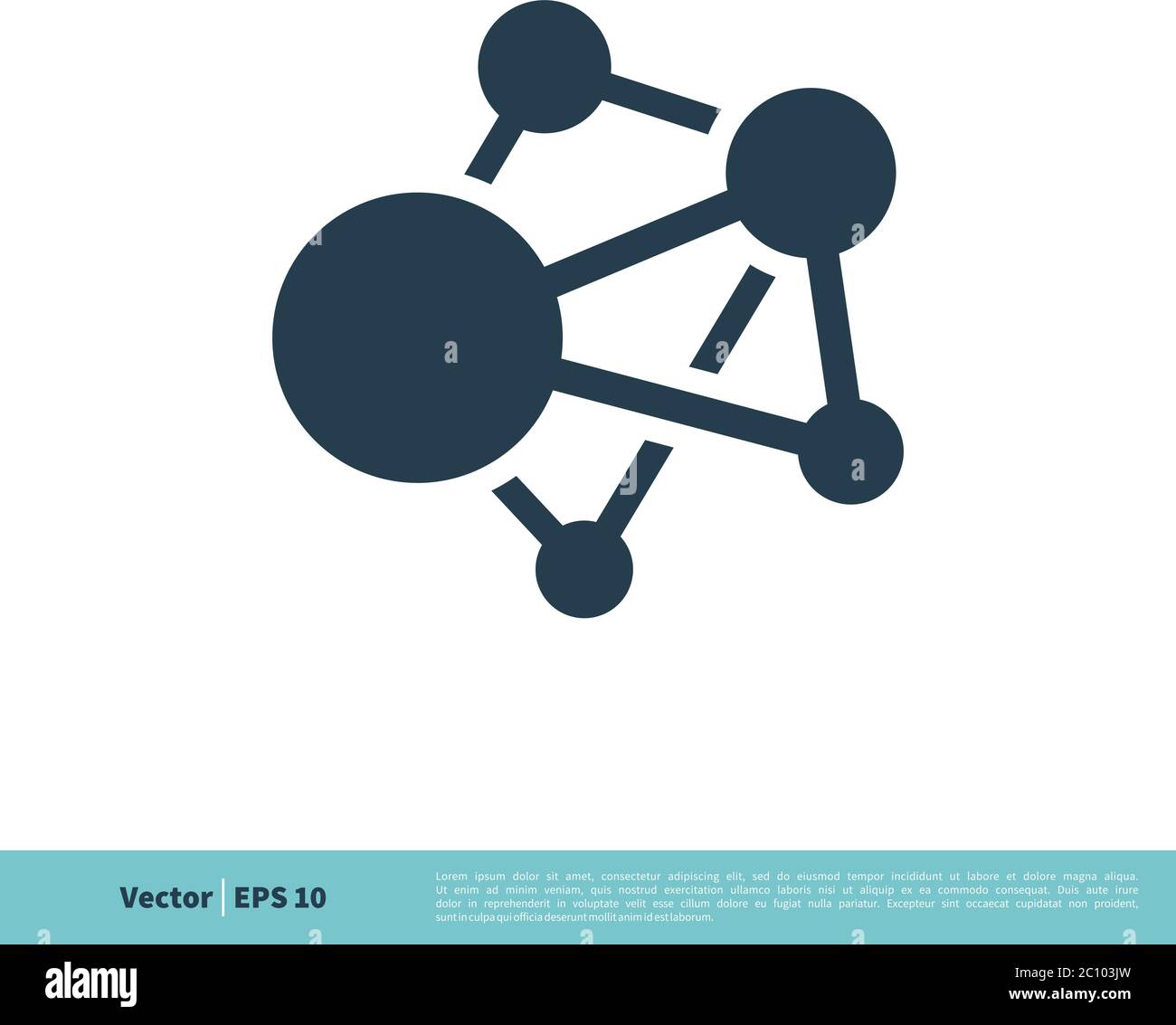 Network / Molecule Icon Vector Logo Template Illustration Design. Vector EPS 10. Stock Vector