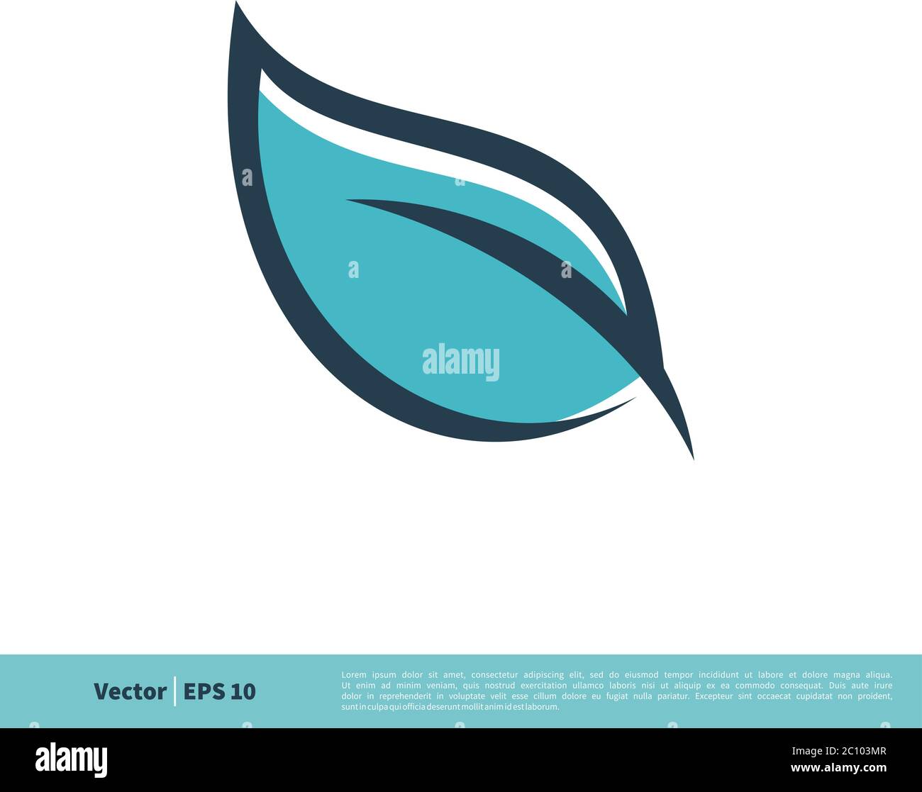 Line Art Leaf Icon Vector Logo Template Illustration Design. Vector EPS ...