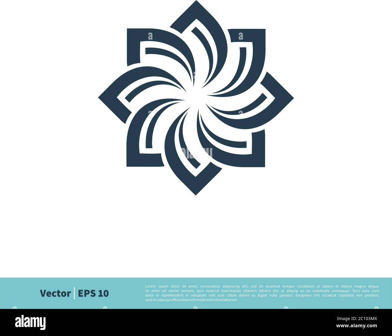 Ornamental Flower Icon Vector Logo Template Illustration Design. Vector ...