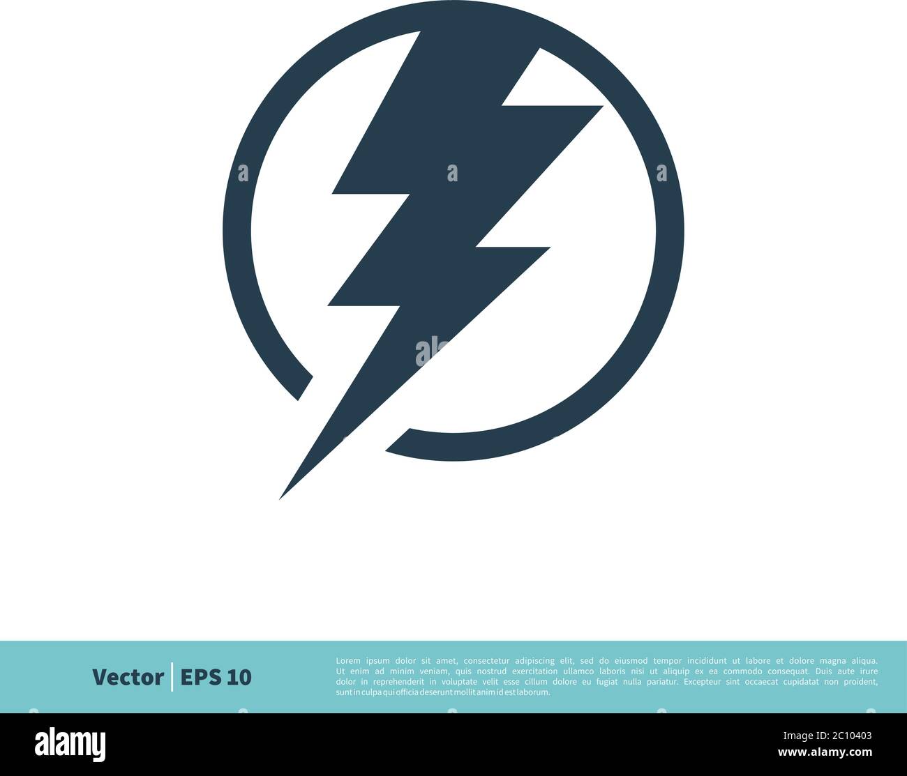 Thunderbolt Icon Vector Logo Template Illustration Design. Vector EPS ...