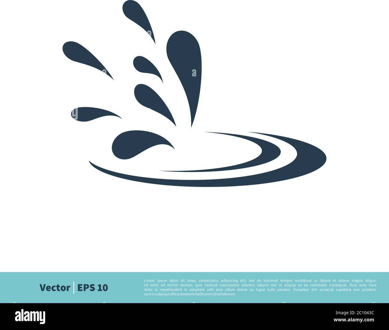 Drop Water, Splash Water Icon Vector Logo Template Illustration Design ...