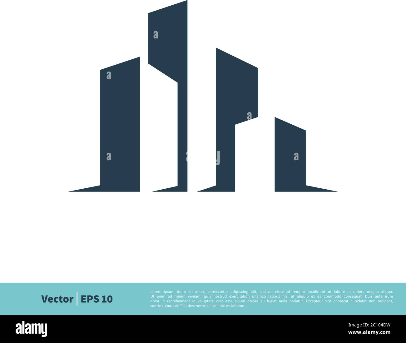 Building Skyscraper Icon Vector Logo Template Illustration Design ...
