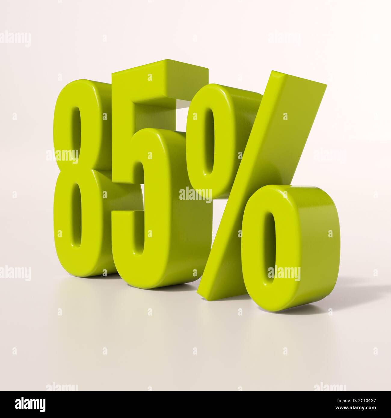 Percentage sign, 85 percent Stock Photo Alamy