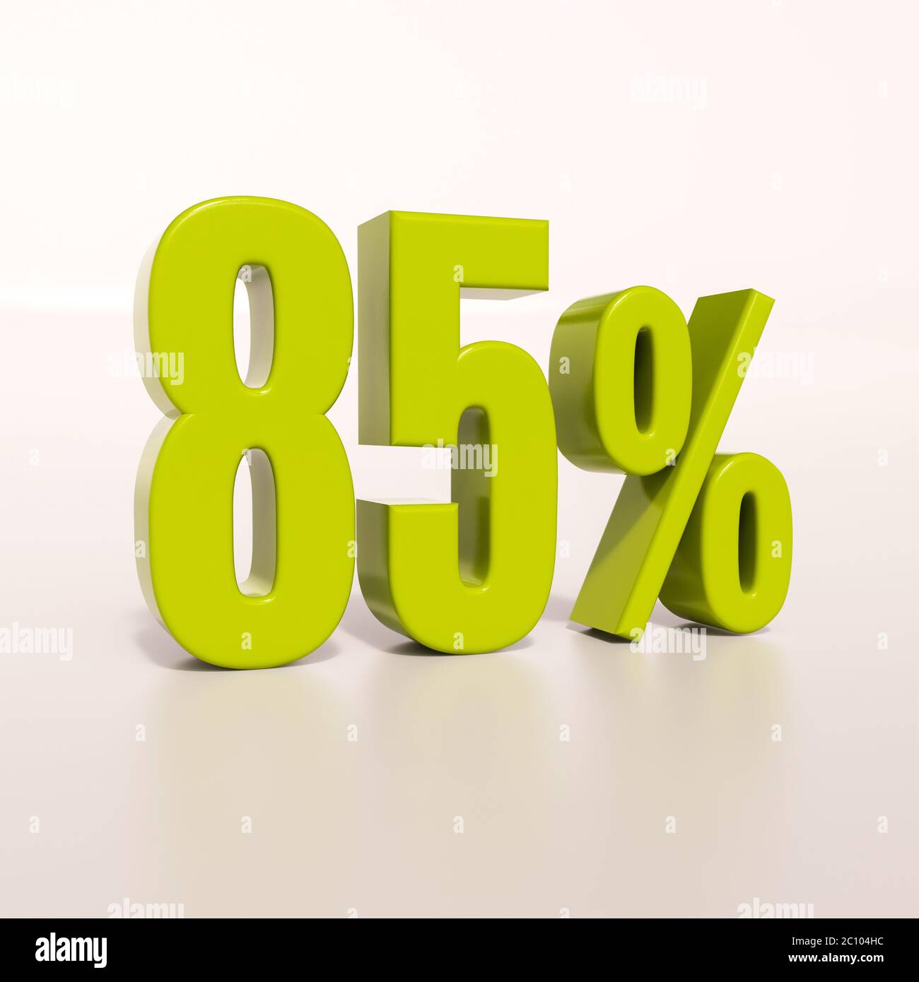 Percentage sign, 85 percent Stock Photo Alamy