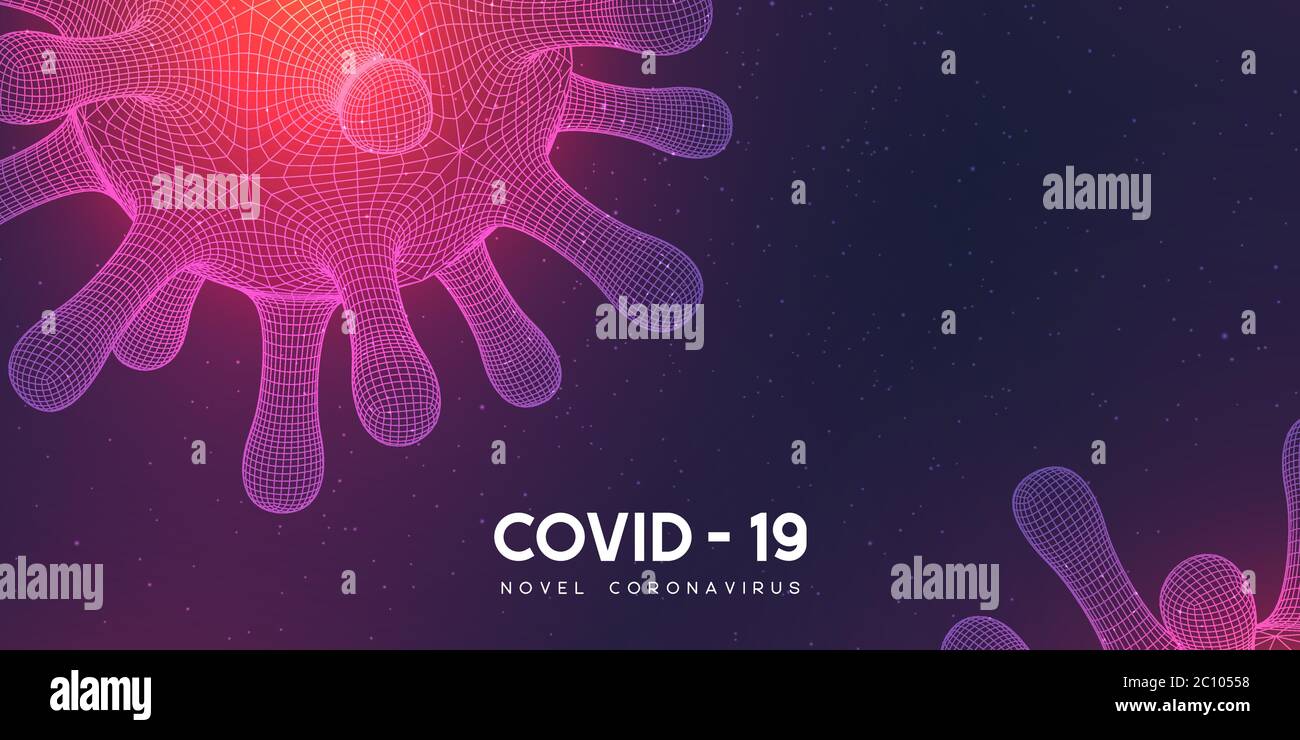 Coronavirus, Covid-19 dangerous virus. Stock Vector