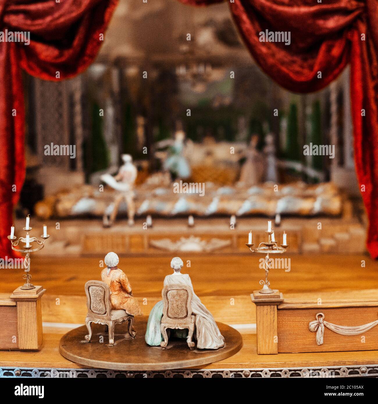 Puppet show. Puppet theater scene. Creativity and art Stock Photo Alamy