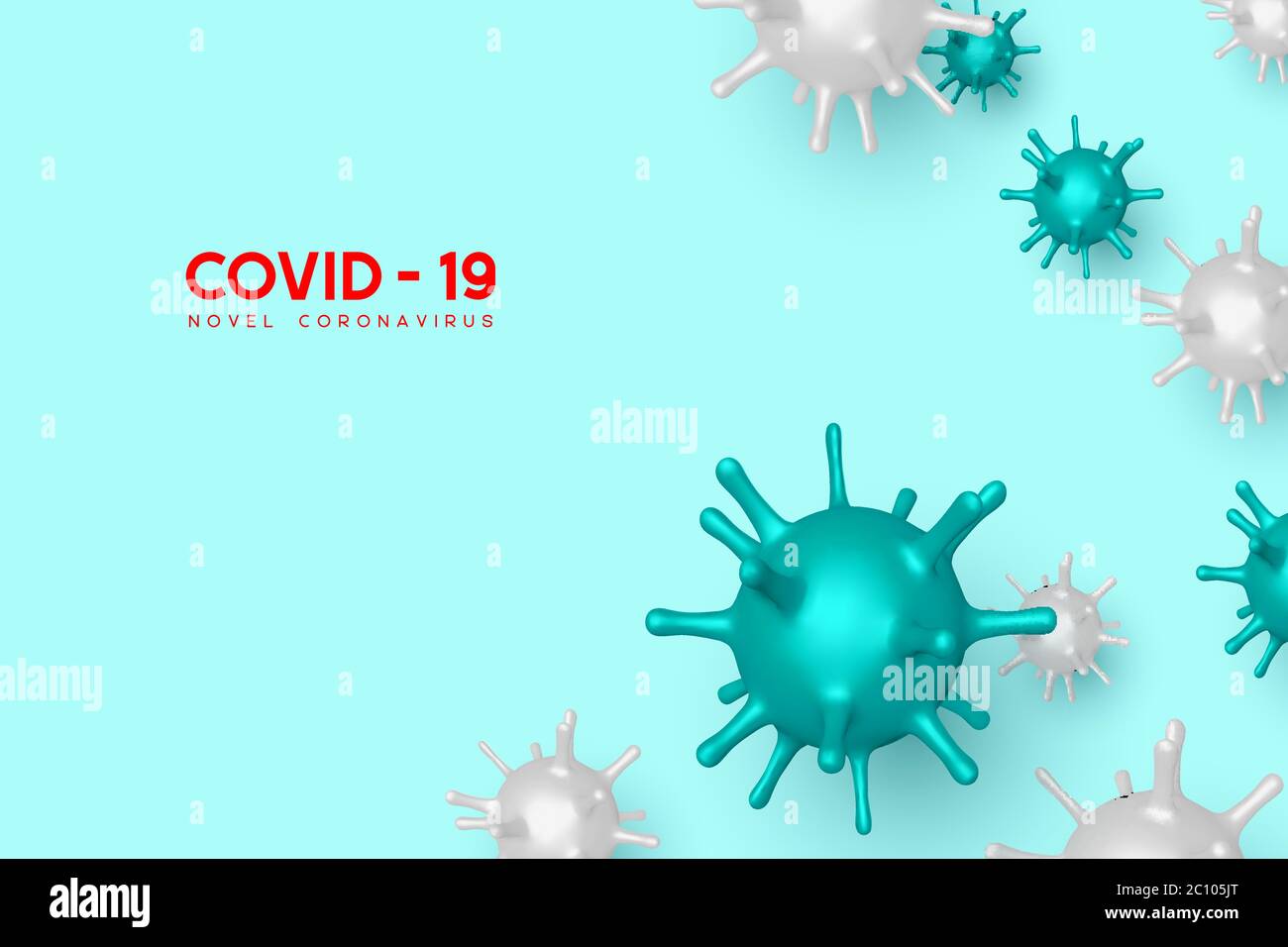 Coronavirus, Covid-19 dangerous virus. Stock Vector