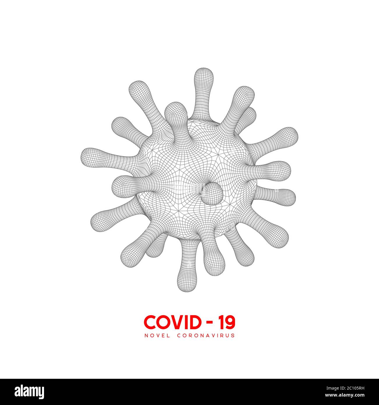 Coronavirus, Covid-19 dangerous virus. Stock Vector