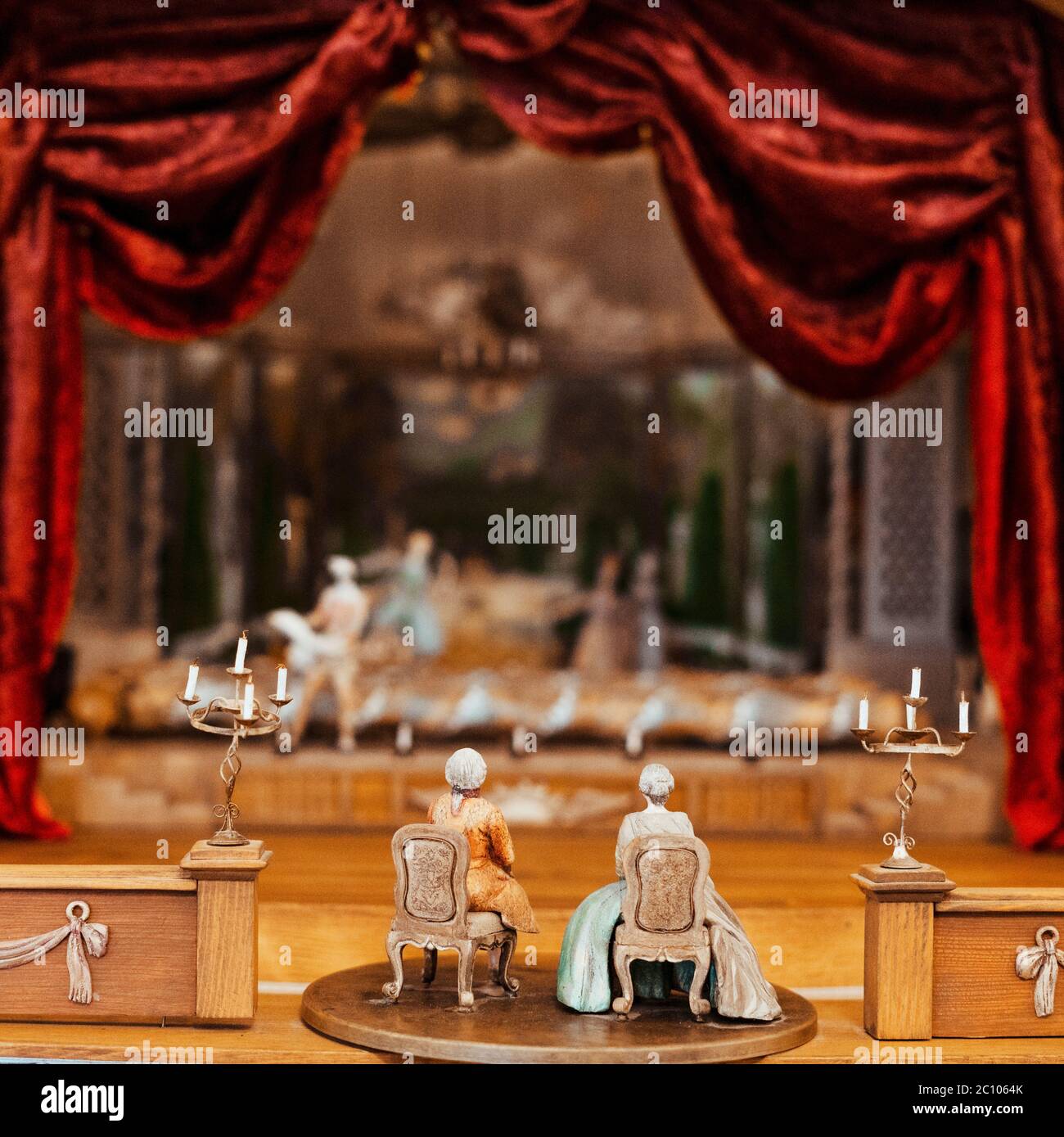 Puppet show. Puppet theater scene. Creativity and art Stock Photo Alamy