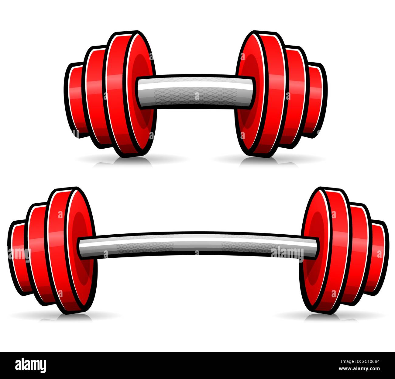 Cartoon barbell hi-res stock photography and images - Alamy