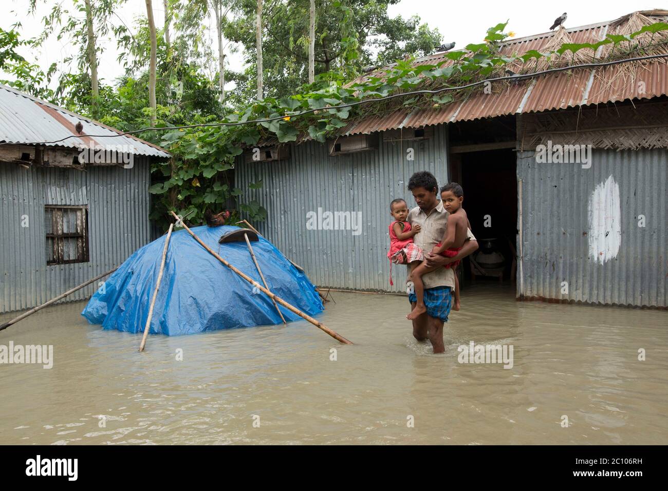 Flood affected area of Bangladesh Stock Photo - Alamy