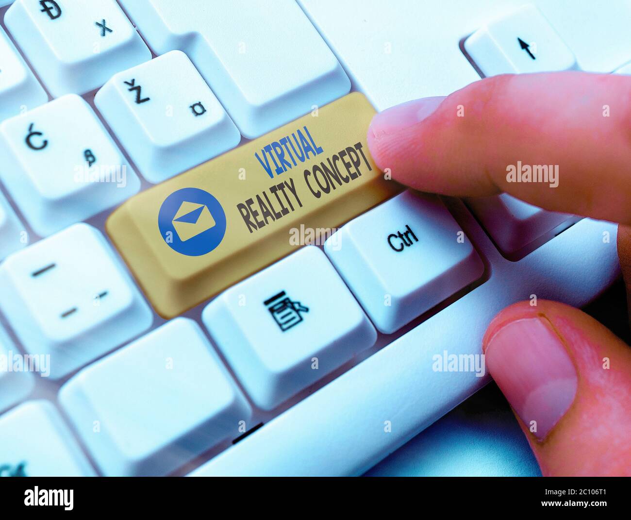 Word writing text Virtual Reality Concept. Business photo showcasing 3d ...