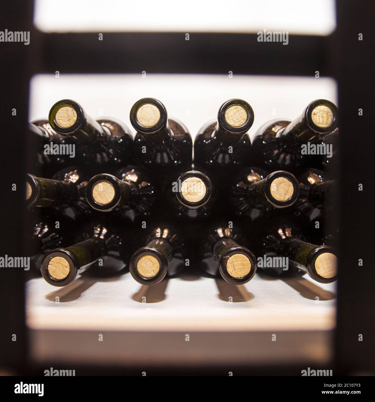 Bottles of high quality wine Stock Photo Alamy