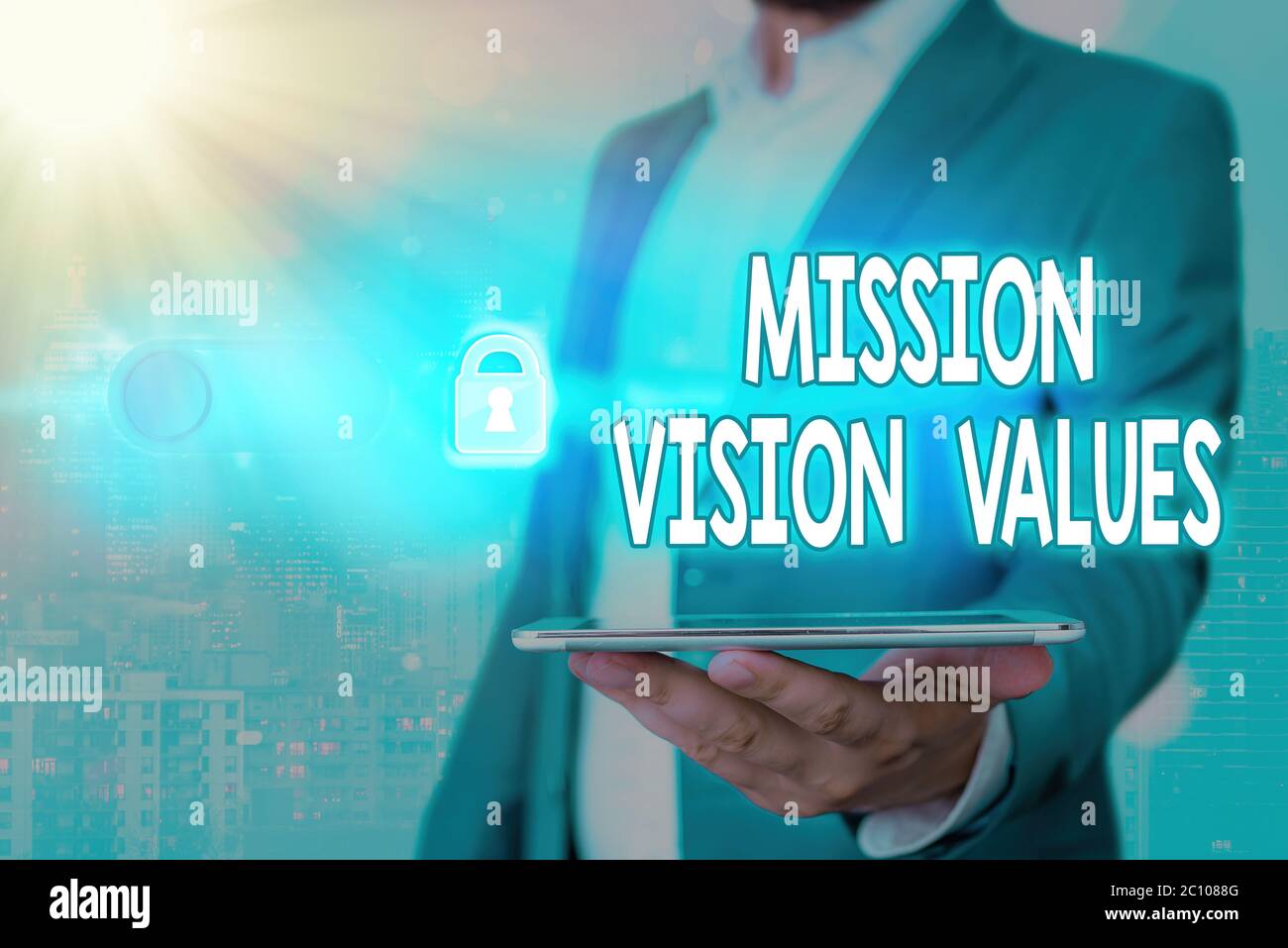 Handwriting text Mission Vision Values. Conceptual photo company ...