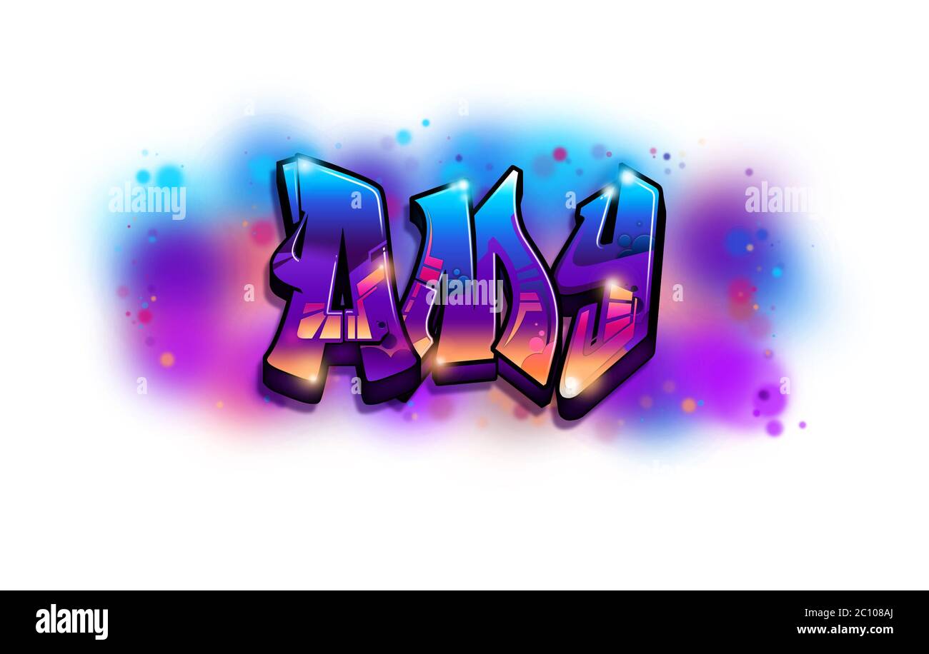 Amy Name Text Graffiti Word Design Stock Photo - Alamy
