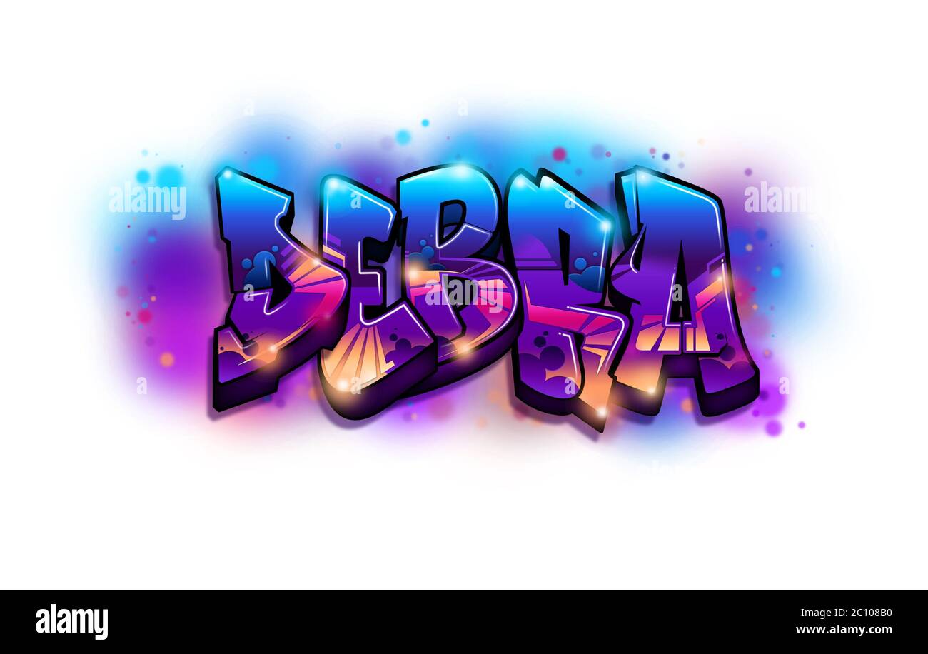 Debra Name Text Graffiti Word Design Stock Photo - Alamy