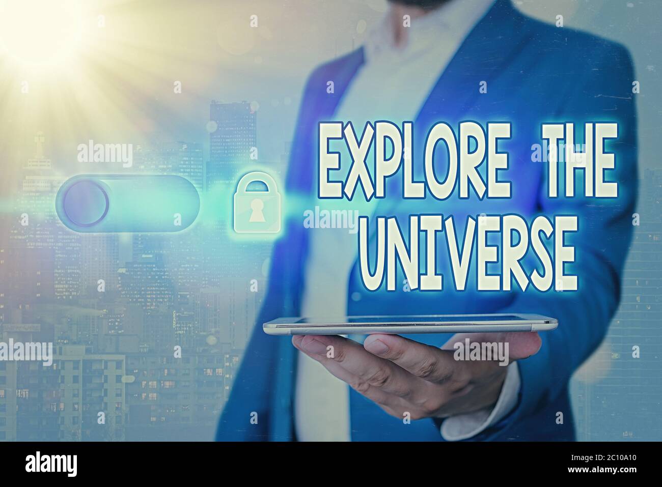 Handwriting text Explore The Universe. Conceptual photo Space and ...