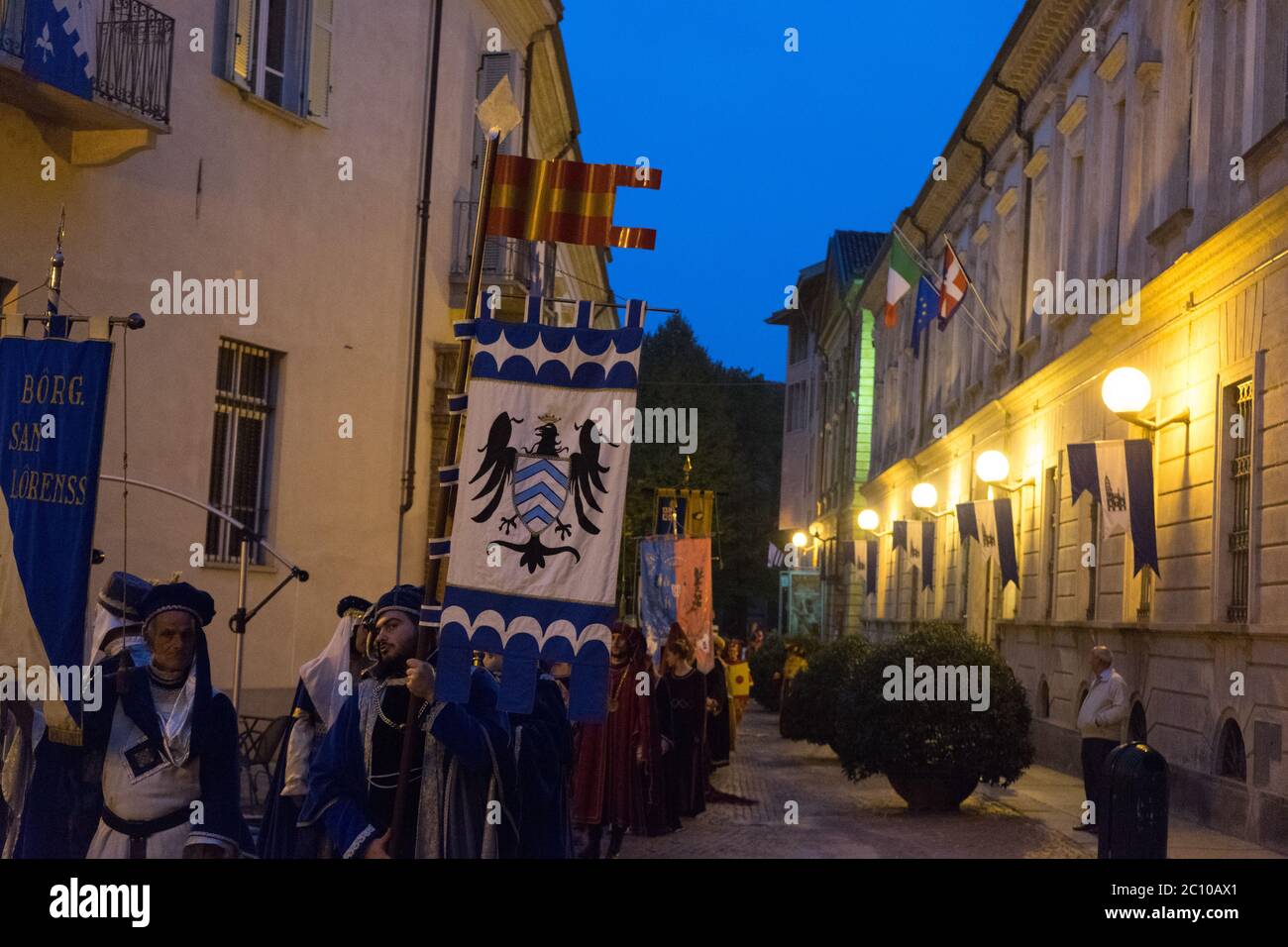 street costume parade in zurich at night Stock Photo Alamy