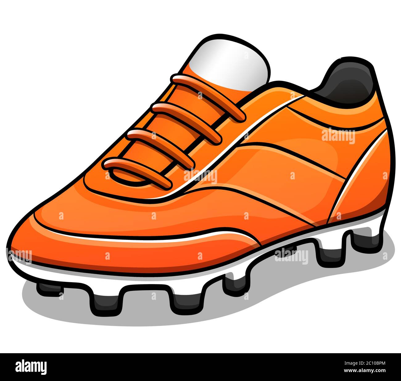 Vector illustration of soccer shoes design isolated Stock Vector