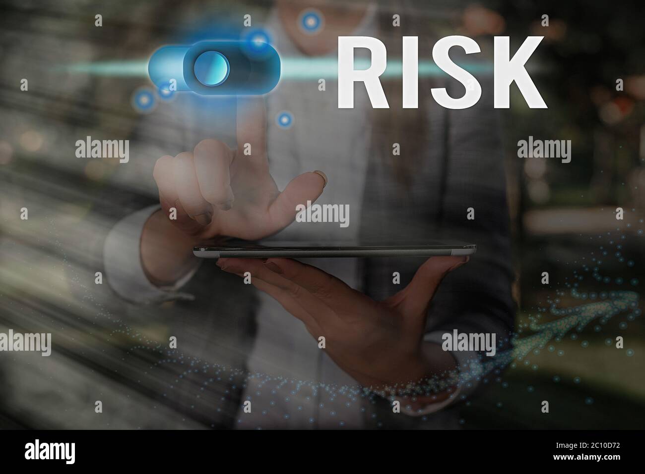 Text sign showing Risk. Business photo text implies future uncertainty ...