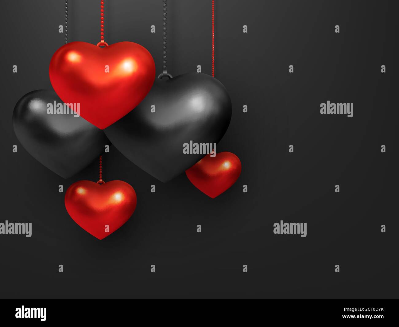 Decorative love concept for Valentines day. Stock Vector