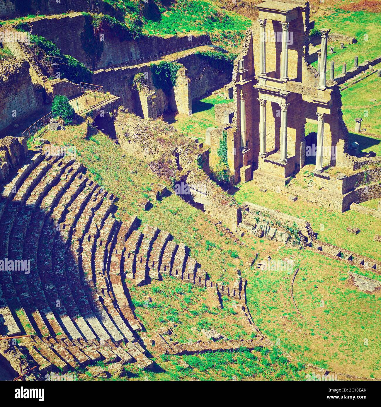 Roman Theater Stock Photo