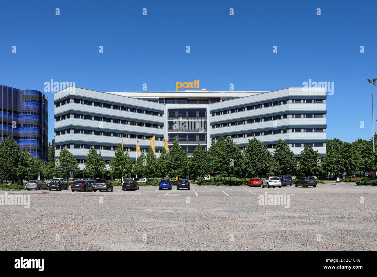 Postintaival 7 - head office of Posti Group Corporation in Helsinki, Finland Stock Photo