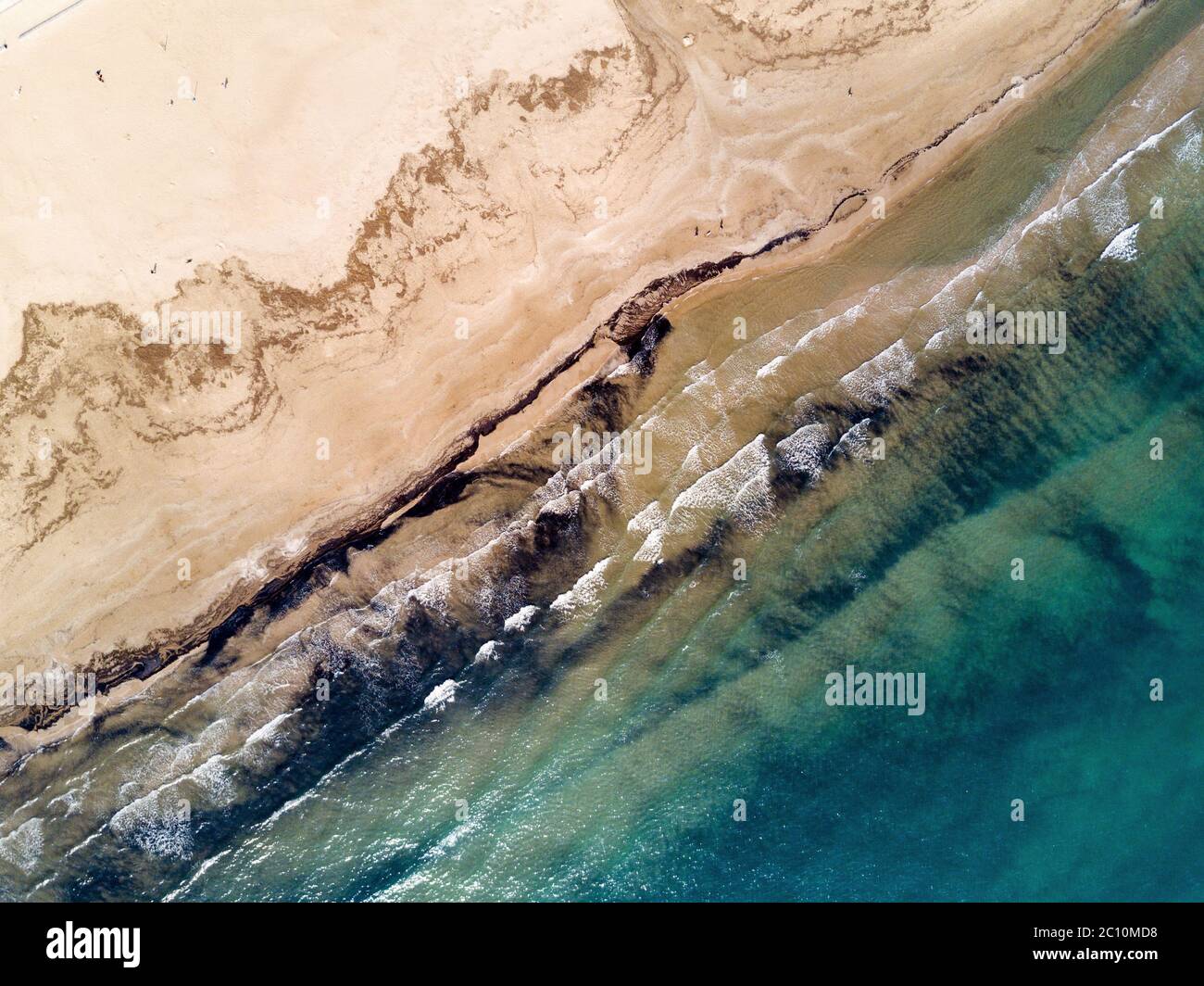 Aerial view of the beach of La Patacona in Valencia, Spain Stock Photo Alamy