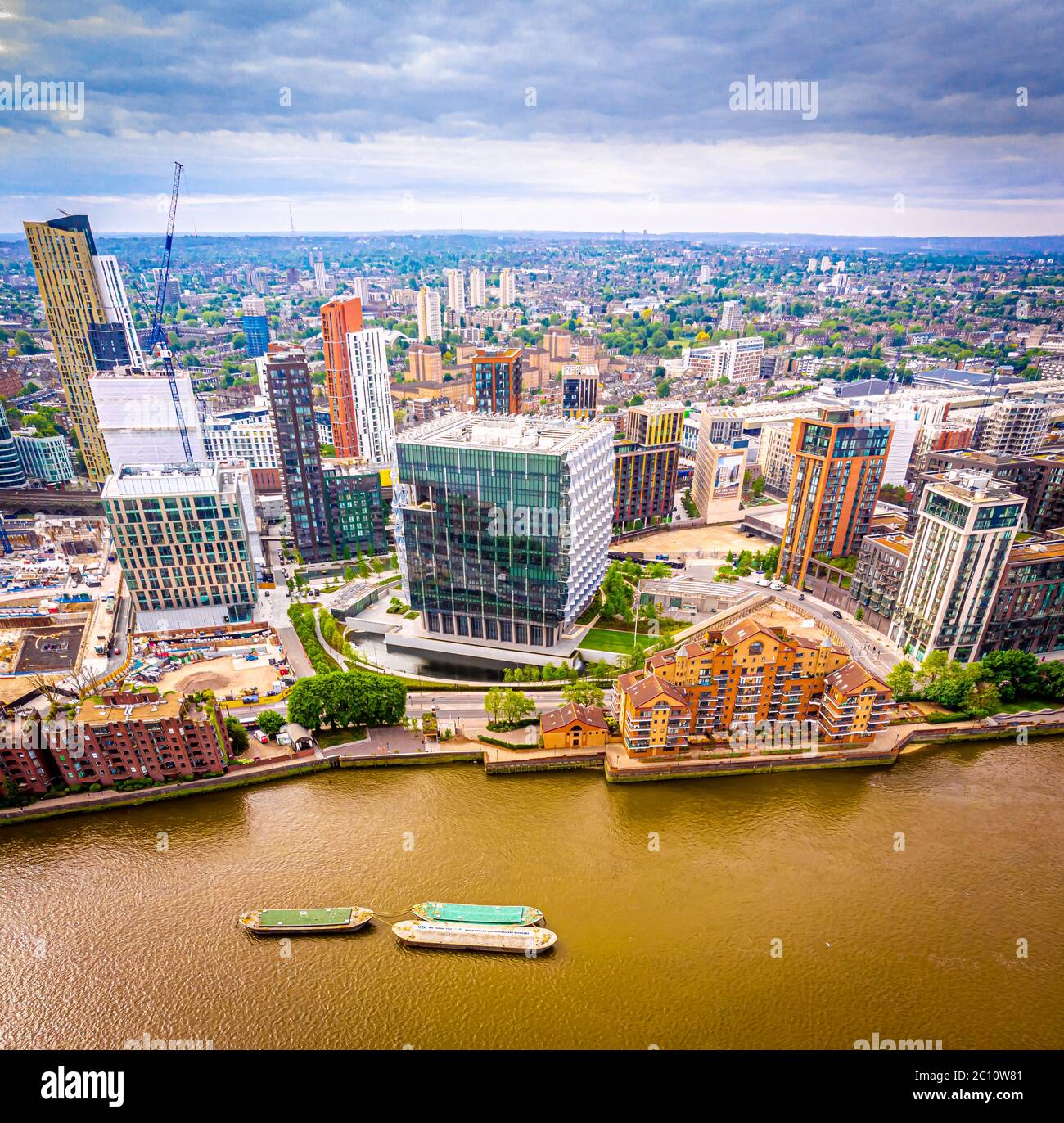 Aerial view of the US Embassy in central London, UK Stock Photo - Alamy