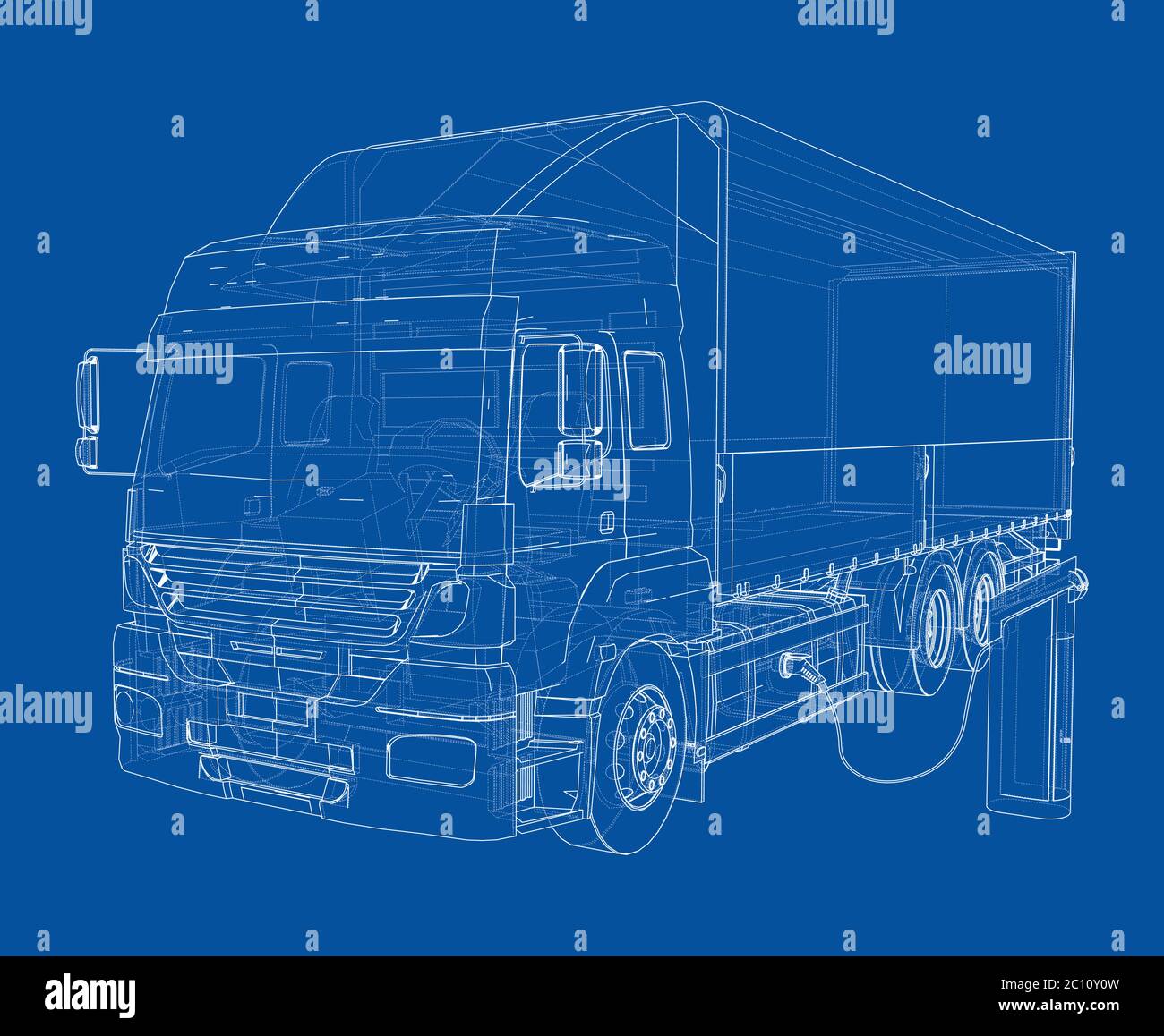Trucking by electricity Stock Vector Images - Alamy