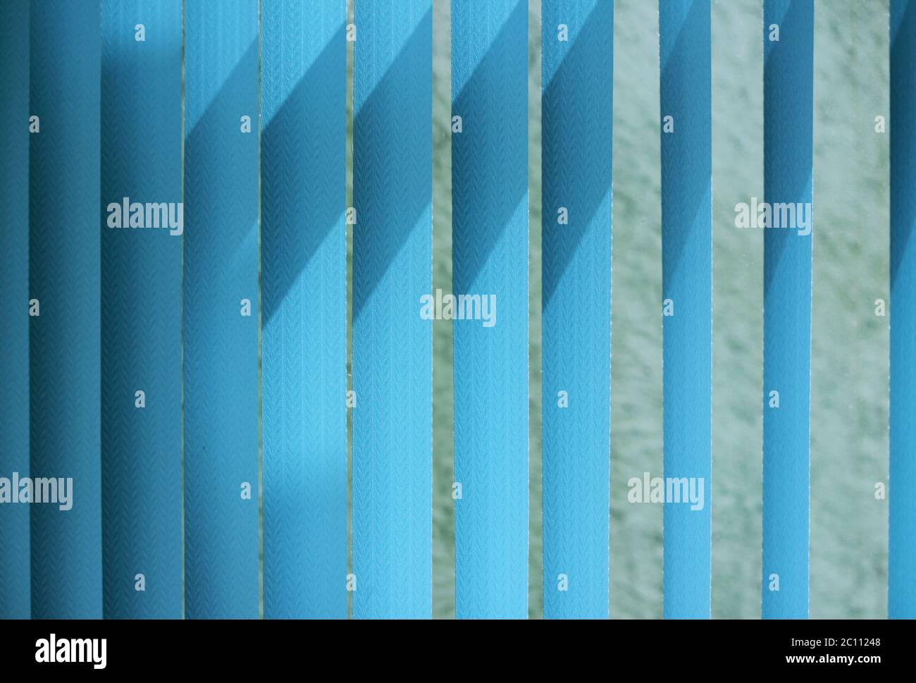 blinds. Blue toned Stock Photo Alamy