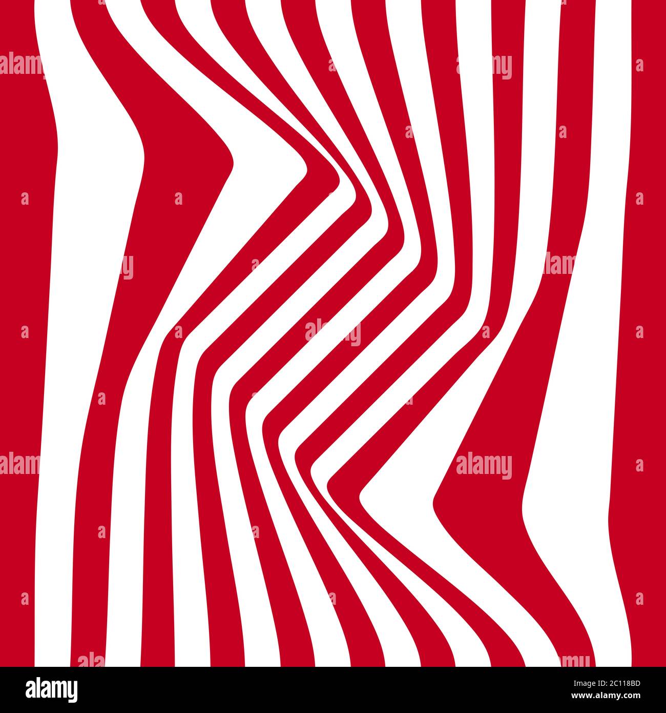 Striped abstract background. red and white zebra print. illustration