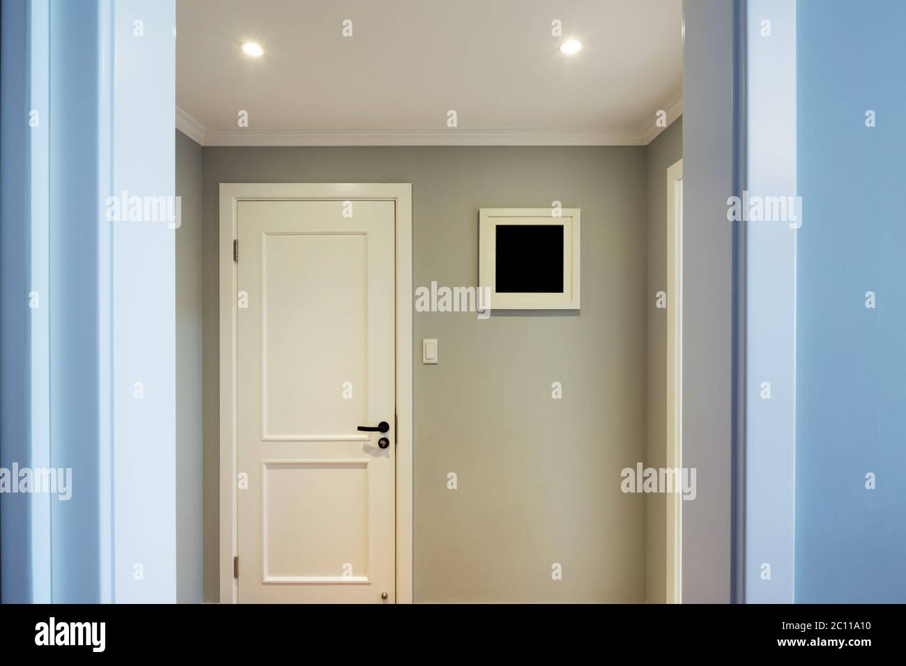 Interior Of Modern Home Entrance Stock Photo Alamy