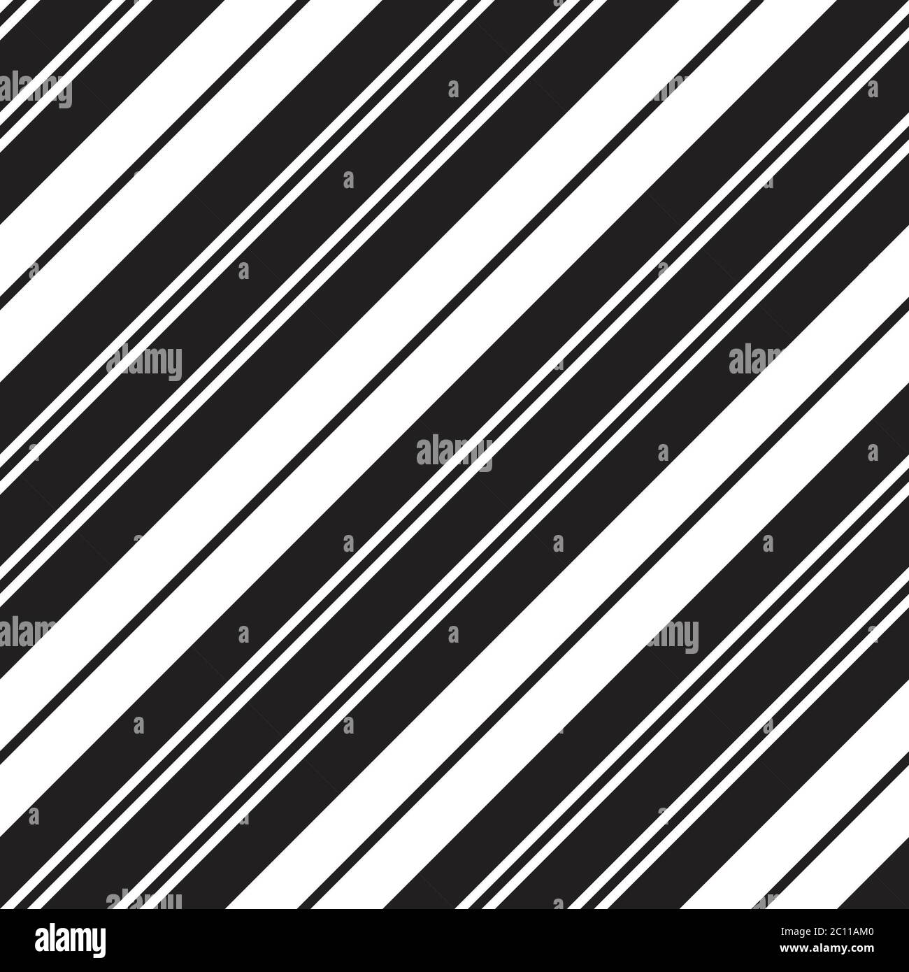 Black and white diagonal striped seamless pattern background suitable ...