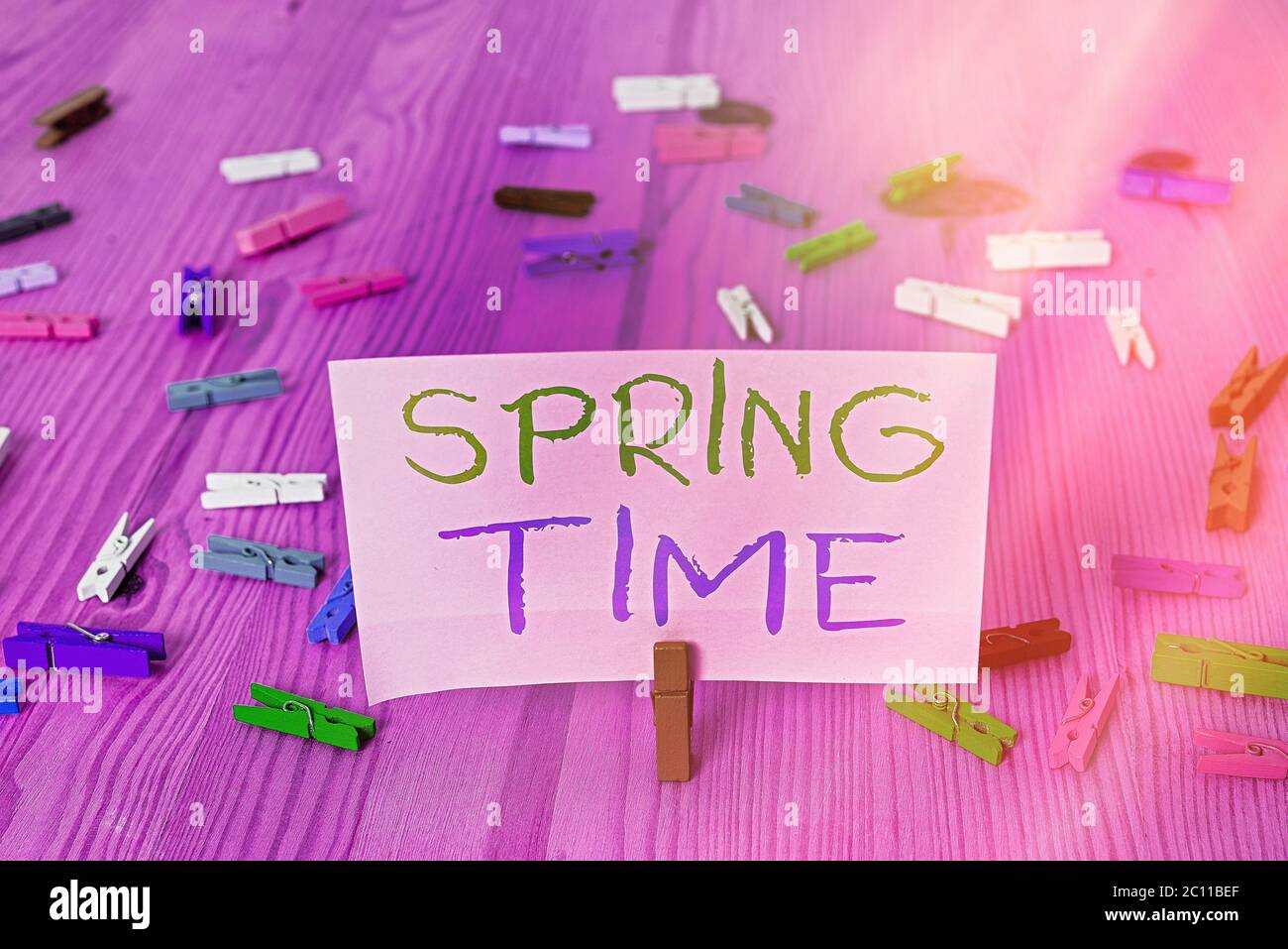 Word Spring Time Word writing text Spring Time. Business photo showcasing temperate ...