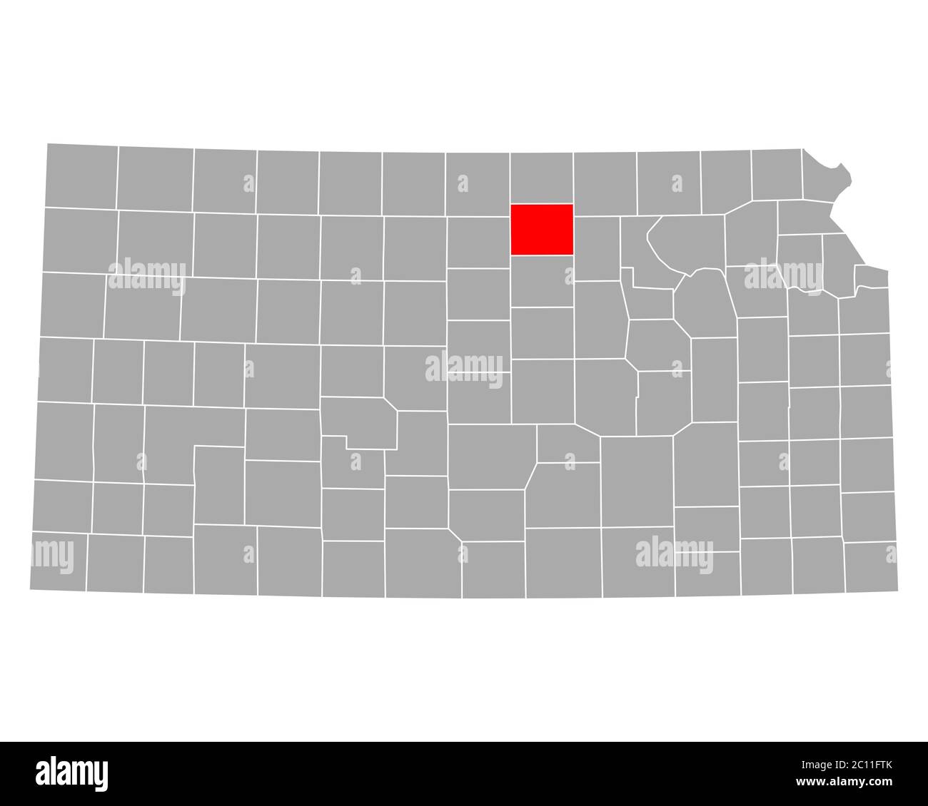 Map of Cloud in Kansas Stock Photo Alamy