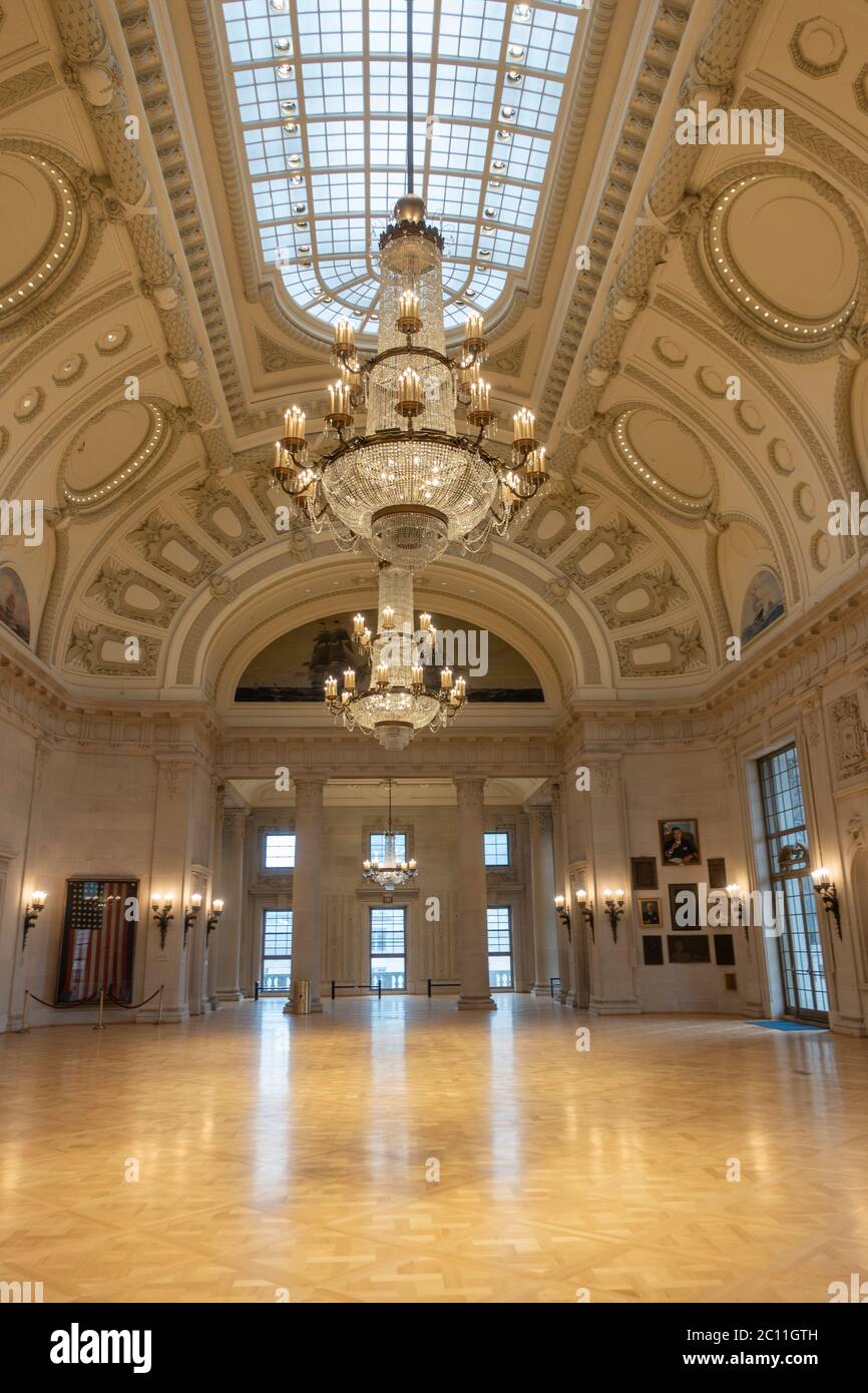 Bancroft Hall at the United States Naval Academy in Annapolis MD Stock Photo